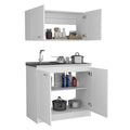 Cabinet Set Zeus, Garage, White White Particle Board Particle Board