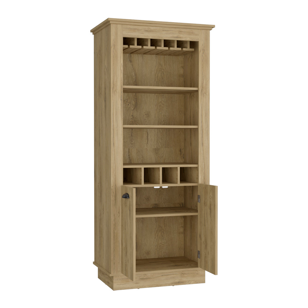 Bar Cabinet Provo, Living Room, Macadamia Beige Particle Board Particle Board