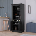 Bar Cabinet Provo, Living Room, Black Black Particle Board Particle Board