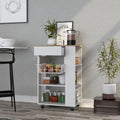 Kitchen Cart Sonex, Kitchen, White Light Oak White Light Oak Particle Board Particle Board