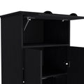 Armoire Dumas, Bedroom, Black Black Particle Board Particle Board