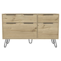 Double Dresser Skyoner, Bedroom, Light Oak Light Oak Particle Board Particle Board