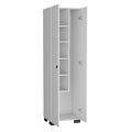 Broom Cabinet Lucin, Garage, White White Particle Board Particle Board