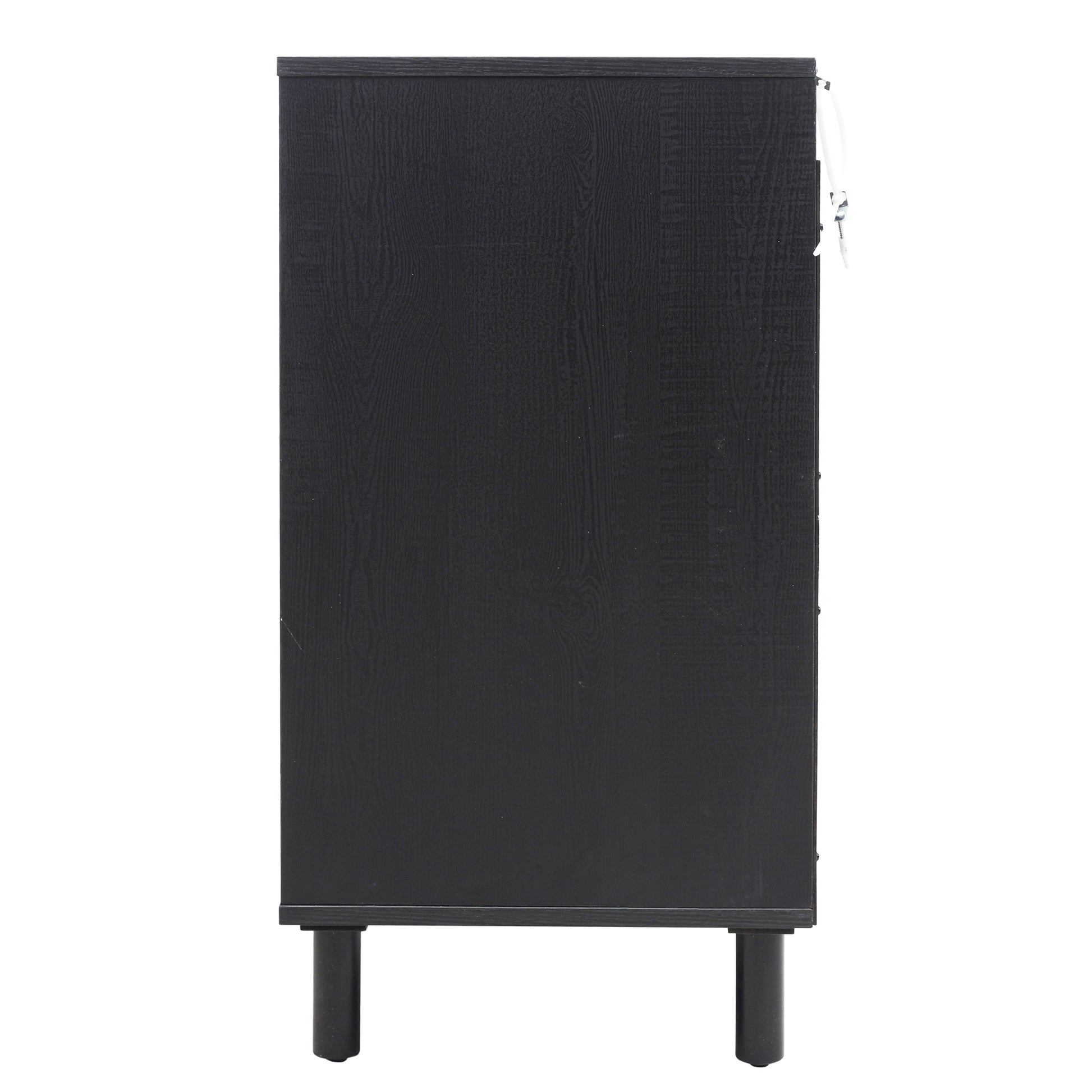 2 Door Cabinet, Suitable For Bedroom, Living Room, Study Black Mdf