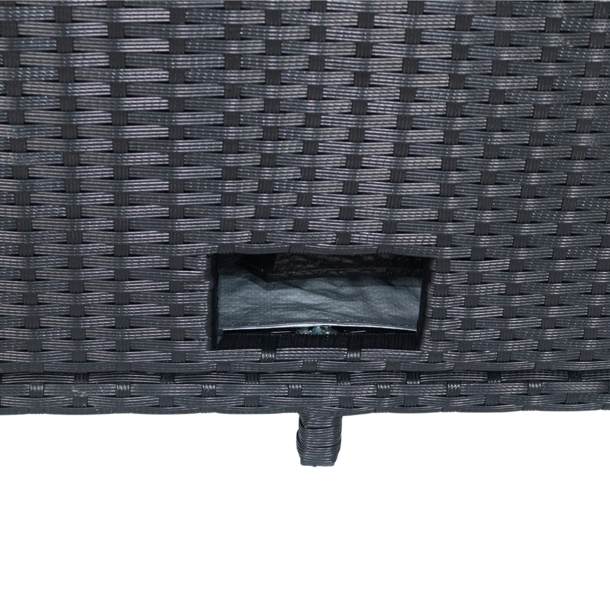 5 Piece Patio Wicker Outdoor Sectional Set 9 Seater Conversation Set With 3 Storage Under Seat Black Wicker Dark Grey Cushion Yes Complete Patio Set Black Rust Resistant Frame Mildew Resistant Cushion Garden & Outdoor Modern Complete Patio Sets Fiber