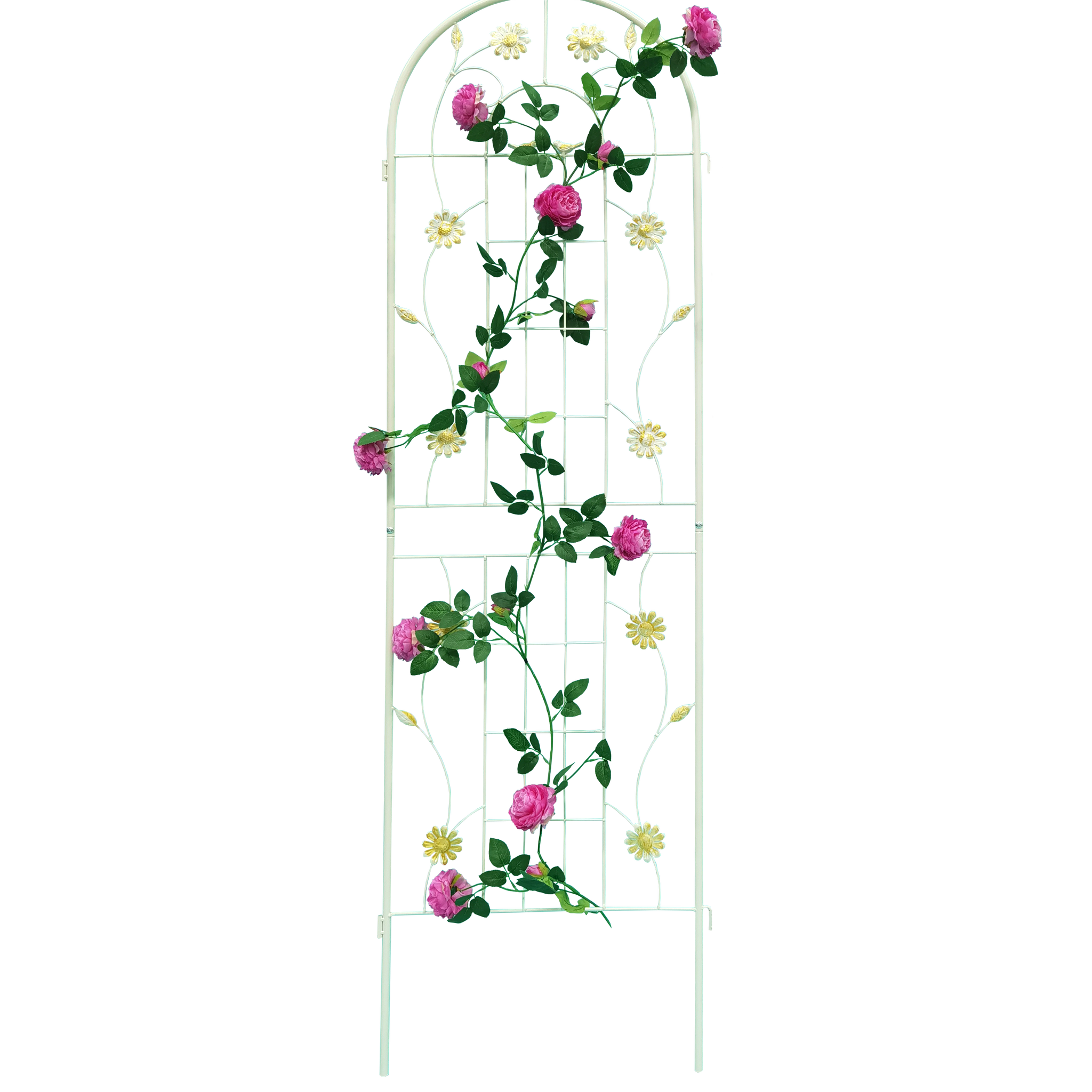 4 Pack Metal Garden Trellis 71" X 19.7" Rustproof Trellis For Climbing Plants Outdoor Flower Support Cream White Cream White Garden & Outdoor Iron