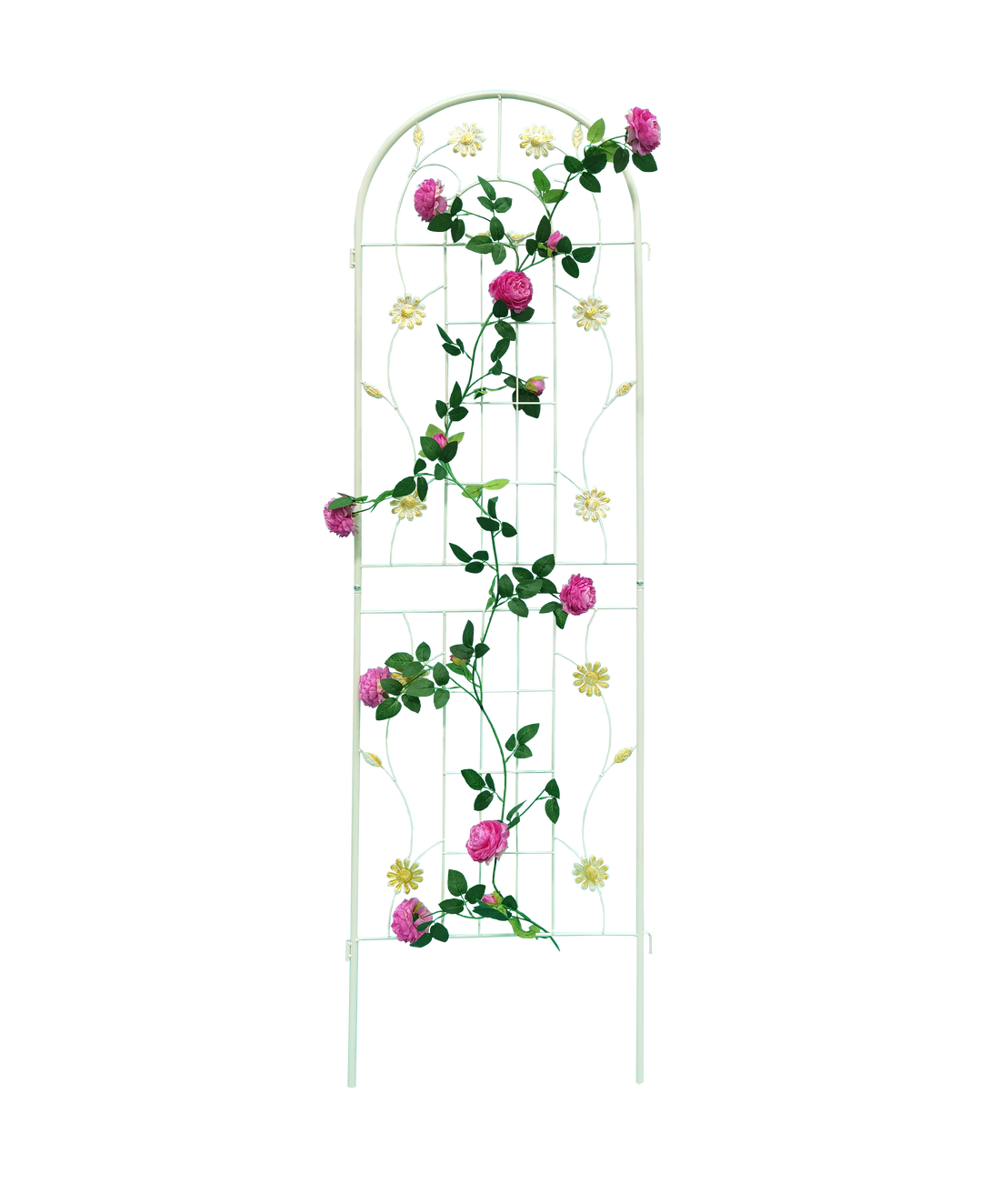 4 Pack Metal Garden Trellis 71" X 19.7" Rustproof Trellis For Climbing Plants Outdoor Flower Support Cream White Cream White Garden & Outdoor Iron