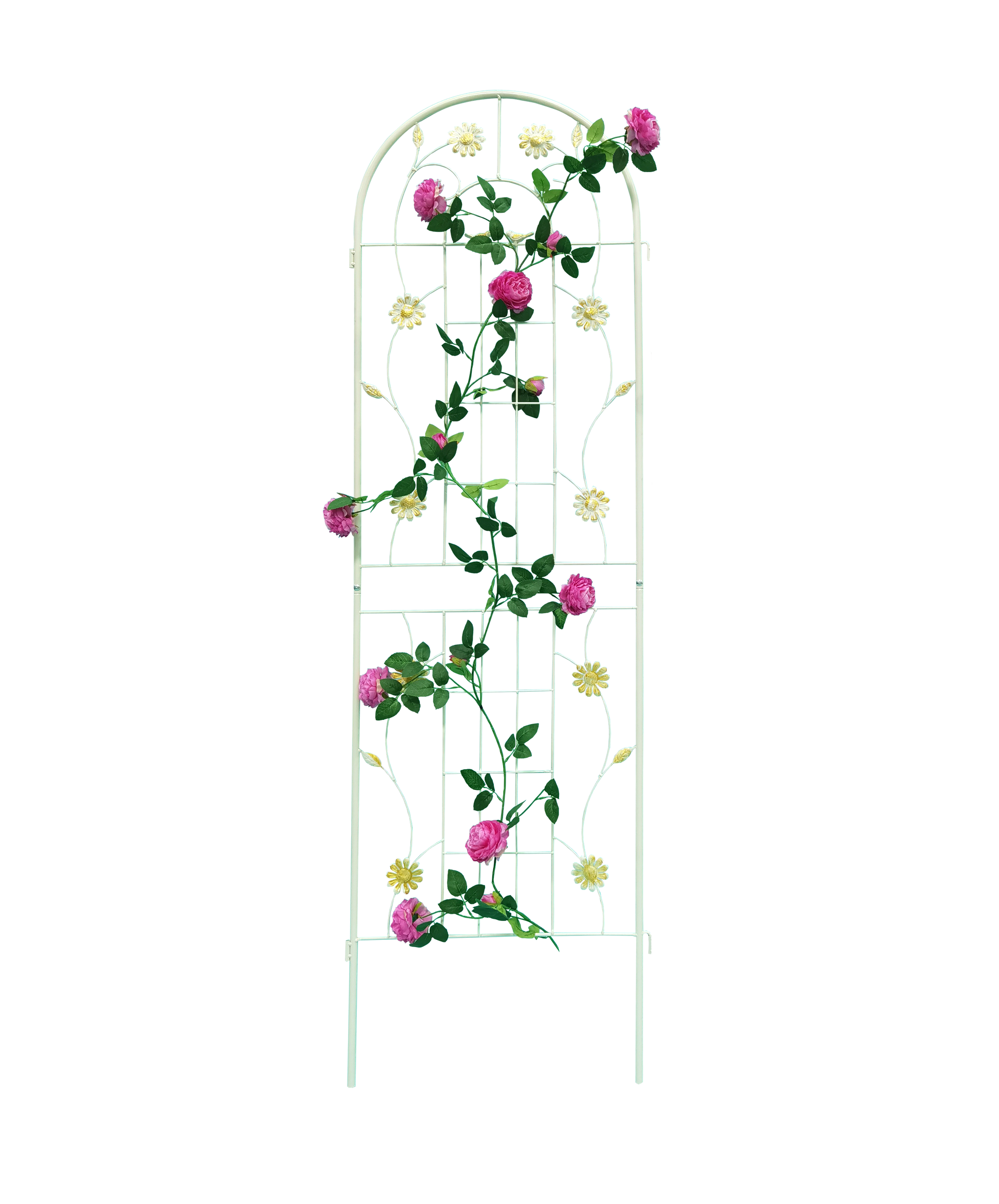 4 Pack Metal Garden Trellis 71" X 19.7" Rustproof Trellis For Climbing Plants Outdoor Flower Support Cream White Cream White Garden & Outdoor Iron