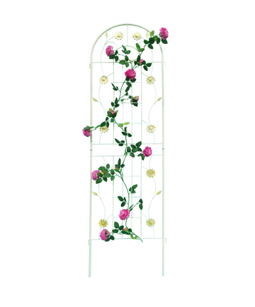 4 Pack Metal Garden Trellis 71" X 19.7" Rustproof Trellis For Climbing Plants Outdoor Flower Support Cream White Cream White Garden & Outdoor Iron