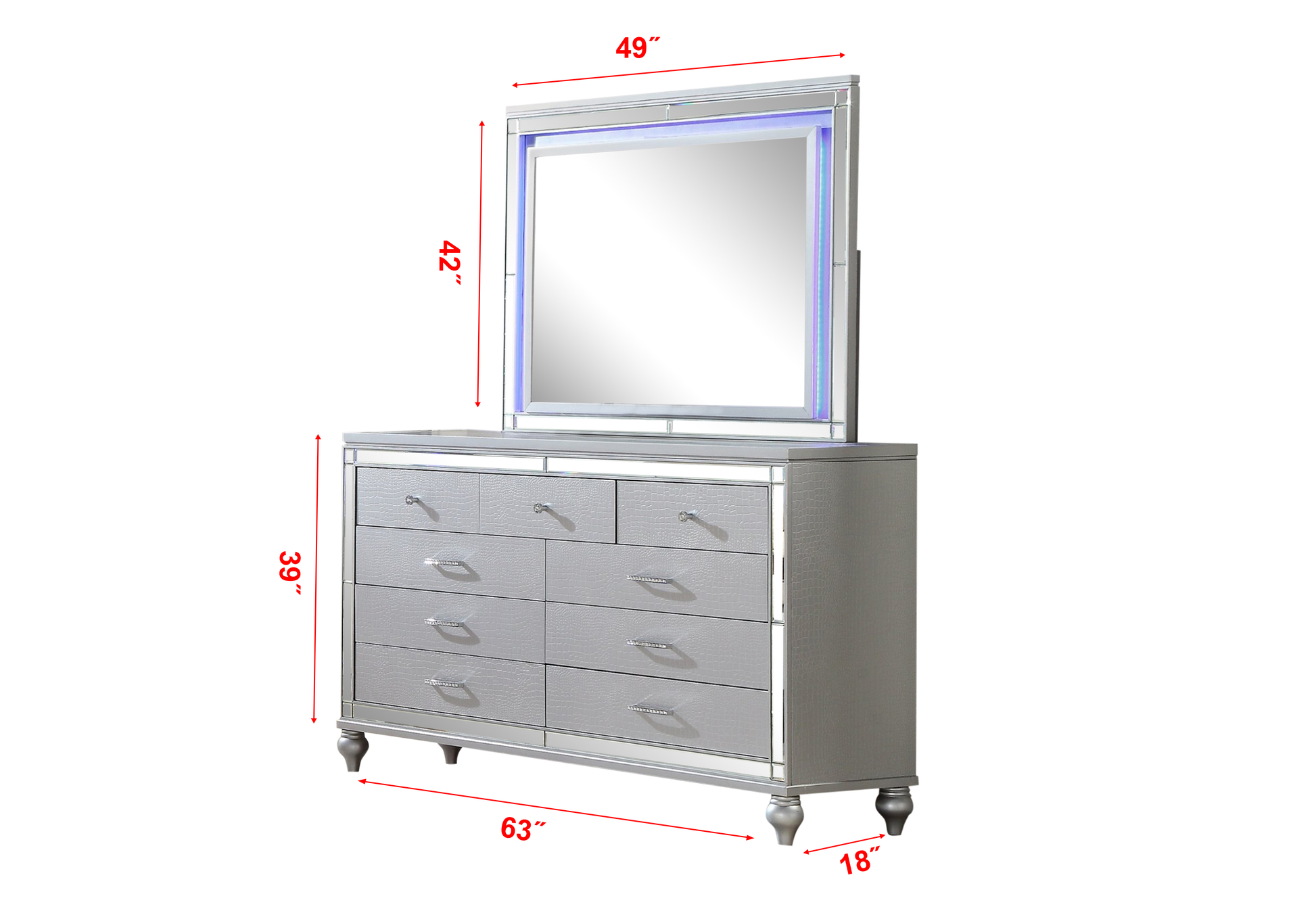 Upholstery Wooden Queen 4 Pc Bedroom Set With Ambient Lighting In Black Velvet Finish Box Spring Required Queen Black Wood 4 Piece Set Bedroom Bed Included,Dresser Included,Mirror