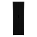 Slim Armoire Barkley, Bedroom, Black Black Particle Board Particle Board