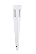 Corner Post For White Vinyl Routed Fence Caps Includedset Of 2 White Vinyl