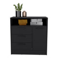 Drawer Dresser Torrey, Bedroom, Black Black Particle Board Particle Board