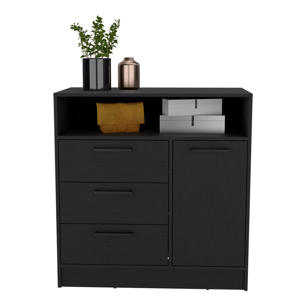 Drawer Dresser Torrey, Bedroom, Black Black Particle Board Particle Board