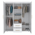 Armoire Elma, Bedroom, White White Particle Board Particle Board