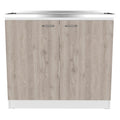 Utility Sink Vernal, Kitchen, Smokey Oak Light Gray Multicolor Particle Board Particle Board