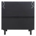 2 Door Cabinet, Suitable For Bedroom, Living Room, Study Black Mdf