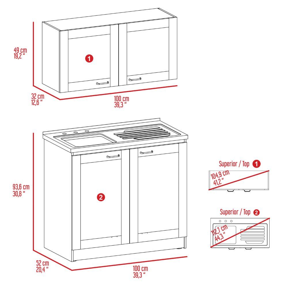 Cabinet Set Zeus, Garage, Light Gray Light Gray Particle Board Particle Board