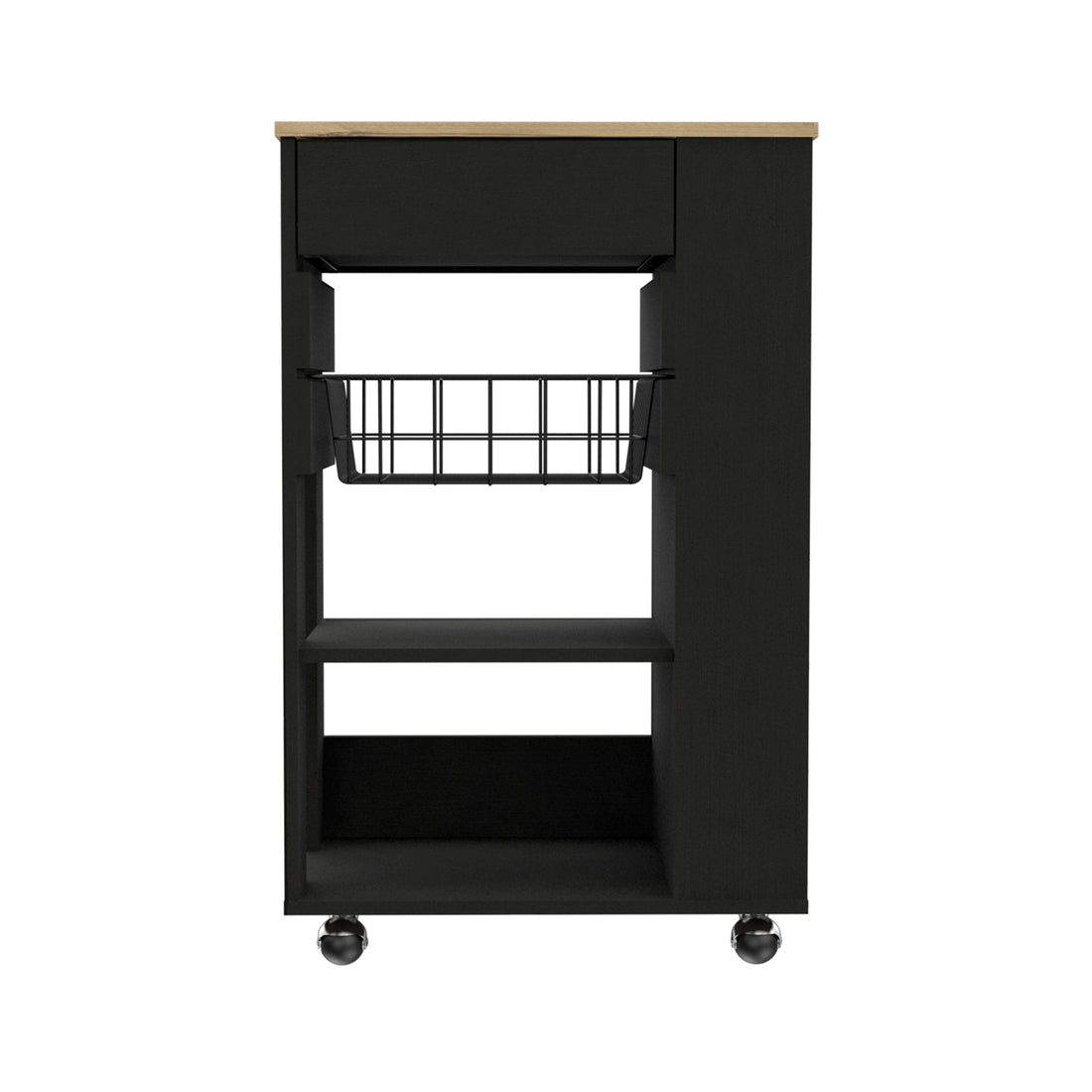 Kitchen Cart Sonex, Kitchen, Black Light Oak