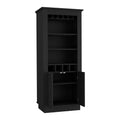 Bar Cabinet Provo, Living Room, Black Black Particle Board Particle Board