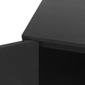 2 Door Cabinet, Suitable For Bedroom, Living Room, Study Black Mdf