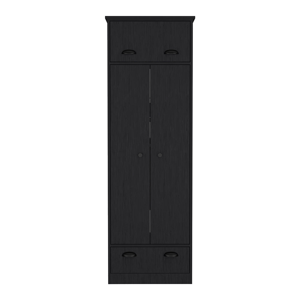 Armoire Dumas, Bedroom, Black Black Particle Board Particle Board