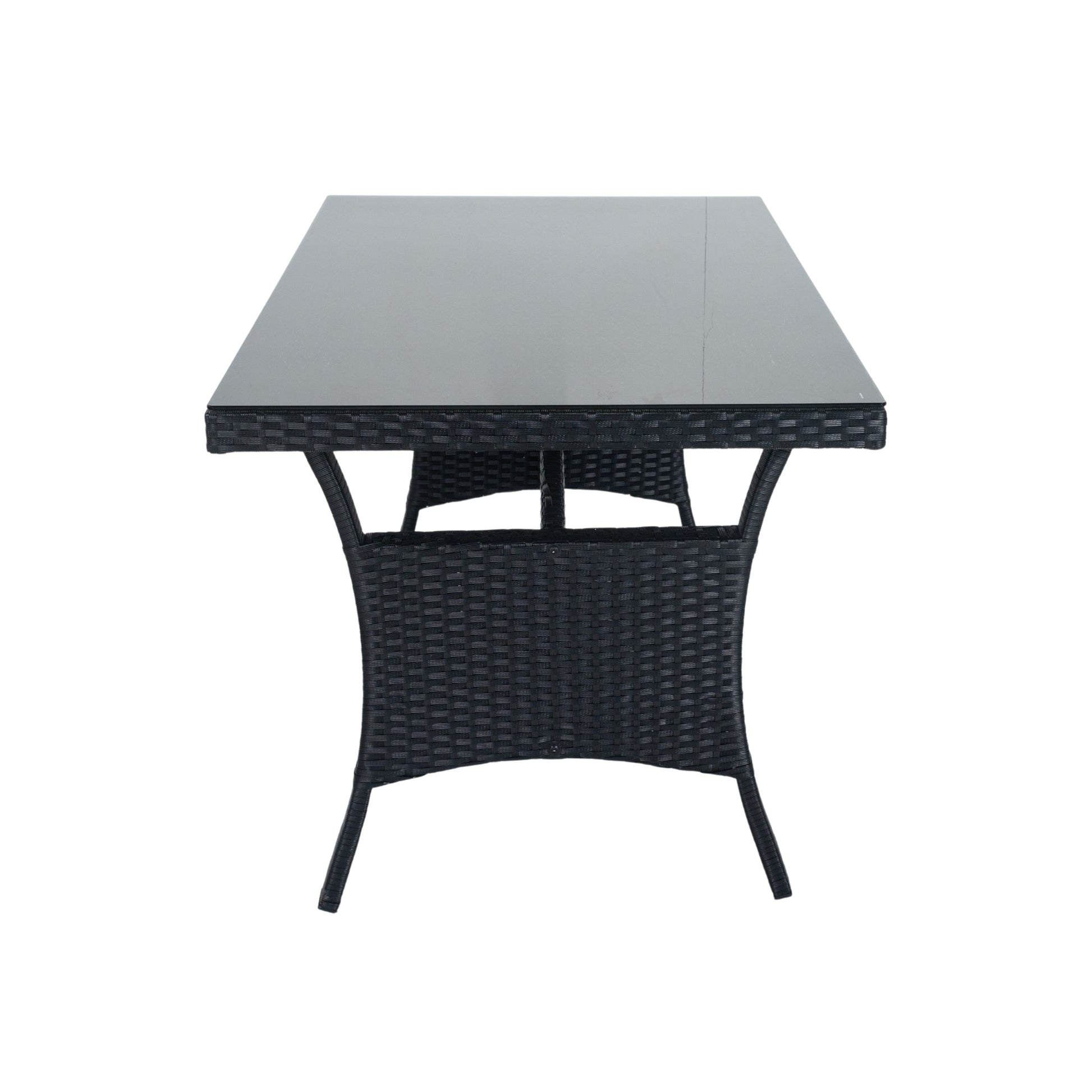 5 Piece Patio Wicker Outdoor Sectional Set 9 Seater Conversation Set With 3 Storage Under Seat Black Wicker Dark Grey Cushion Yes Complete Patio Set Black Rust Resistant Frame Mildew Resistant Cushion Garden & Outdoor Modern Complete Patio Sets Fiber