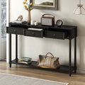 Console Table Sofa Table With Drawers For Entryway With Projecting Drawers And Long Shelf Espresso, Old Sku: Wf189574Aab Espresso Solid Wood Mdf