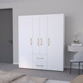 Armoire Elma, Bedroom, White White Particle Board Particle Board