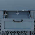 3 Door 3 Drawer Cabinet, American Furniture, Suitable For Bedroom, Living Room, Study Blue Particle Board