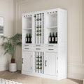 4.brown walnut color modular 28 wine bar cabinet white-mdf