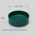 Ceramic Circular Vessel Bathroom Sink Art Sink Green Ceramic