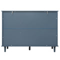 3 Door 3 Drawer Cabinet, American Furniture, Suitable For Bedroom, Living Room, Study Blue Particle Board