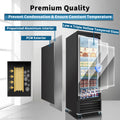 ORIKOOL Glass Door Merchandiser Freezer 19.2 Cu.ft black-steel