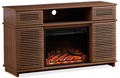 W9990 1The Whole Cabinet Is Made Of Walnut Solid Wood Board, The Middle Layer Board On Both Sides Of The Cabinet Can Be Adjusted, And The Furnace Is Embedded In The Middle Grid With The Remote Control Walnut Metal & Wood