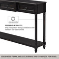 Console Table Sofa Table With Drawers For Entryway With Projecting Drawers And Long Shelf Espresso, Old Sku: Wf189574Aab Espresso Solid Wood Mdf