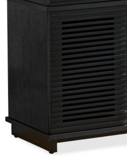W9990 1The whole cabinet is made of black oak board black-metal & wood