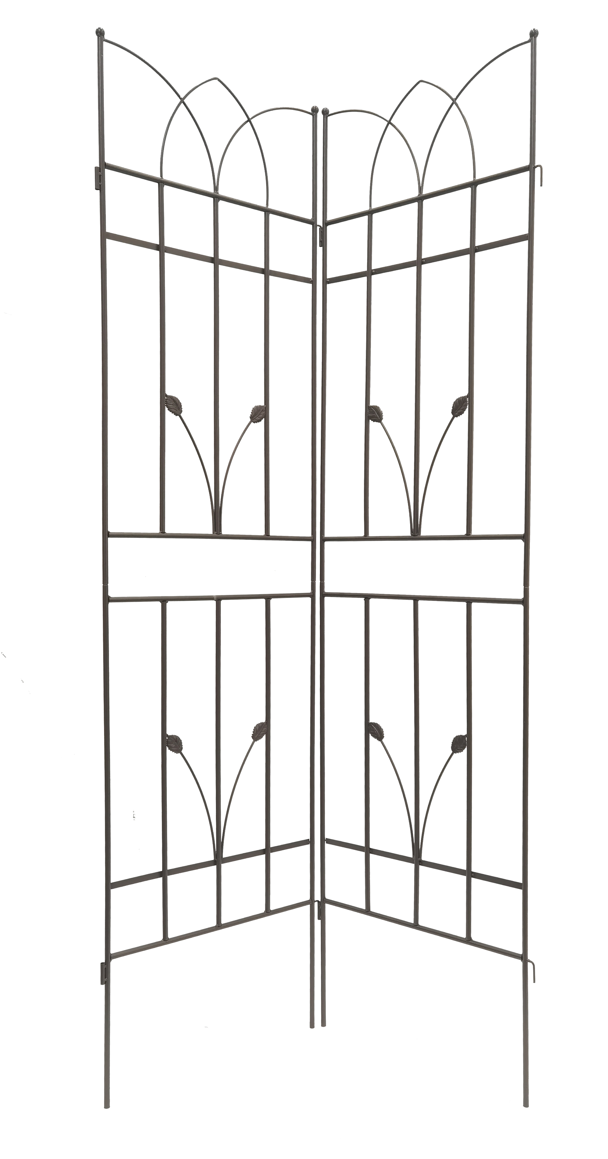 4 Pack Metal Garden Trellis 71" X 17.7" Rustproof Trellis For Climbing Plants Outdoor Flower Support Brown Brown Iron