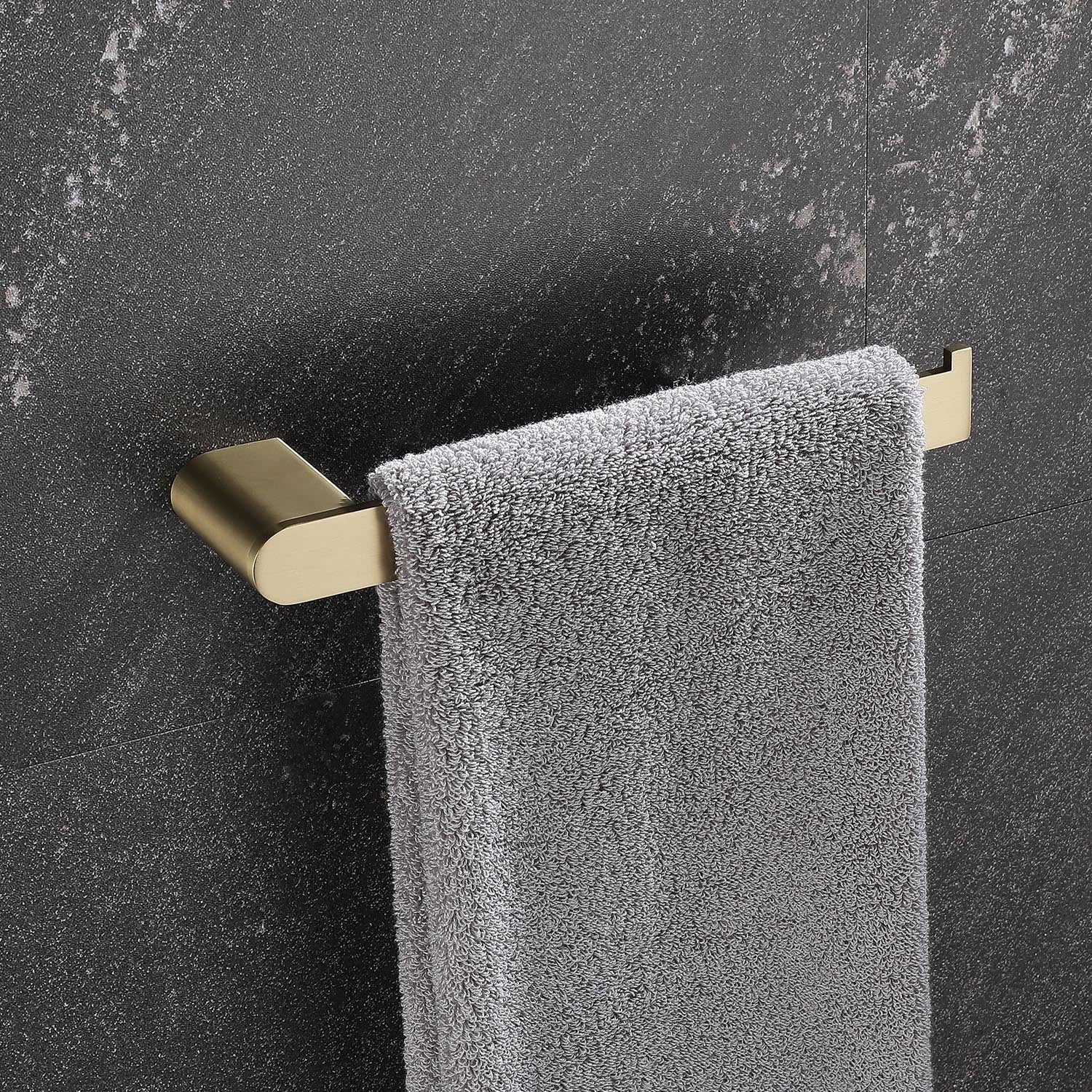 5 Piece Bathroom Hardware Set brushed gold-stainless steel