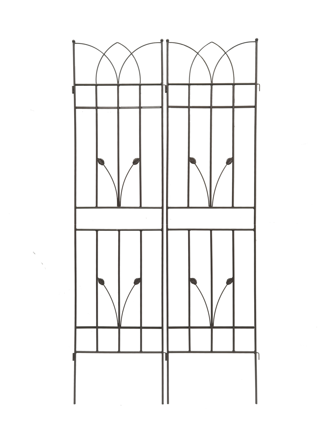 2 Pack Metal Garden Trellis 71" X 17.7" Rustproof Trellis For Climbing Plants Outdoor Flower Support Brown Brown Iron