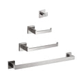 4 Piece Bathroom Hardware Set Brushed Nickel Stainless Steel