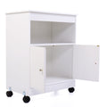 Wood Kitchen Microwave Cabinet Cart with 4