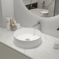 Ceramic Circular Vessel Bathroom Sink Art Sink Baa0014012Oo White Line Bathroom Ceramic