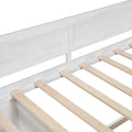 Twin Size Daybed With Drawers And Shelves, White White Solid Wood