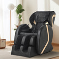 Massage Chair Recliner With Zero Gravity With Full Body Air Pressure Black Pu Leather