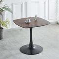 Special Dining Table,Mdf Dining Tablekitchen Table,Black And Walnut,Exective Desk Matte Black Mdf