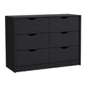 Bennett 2 Piece Bedroom Set, Nightstand Dresser, Black Black Particle Board Particle Board