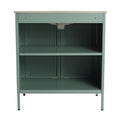 30 Inch Freestanding Bathroom Vanity With Ceramic SInk mint green-2-bathroom-freestanding-modern-steel