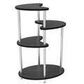 4Tier Metal Plant Stand Foldable Tall Plant Holder Iron Art Corner Plant Display Rack Indoor Outdoor Living Dinning Room Black Black Mdf Steel