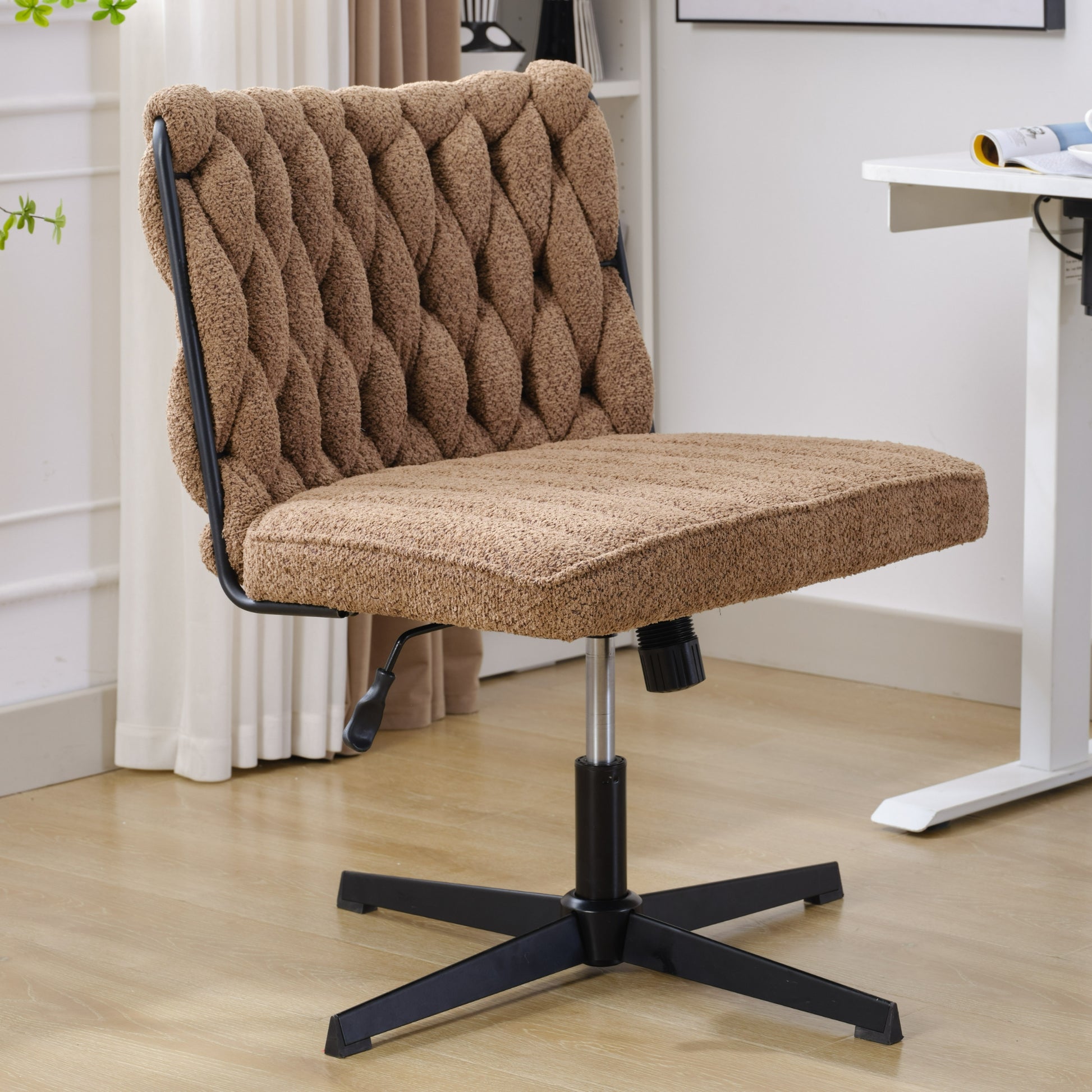 No Wheels Office Chair Without Cushion Armless Office Desk Chair